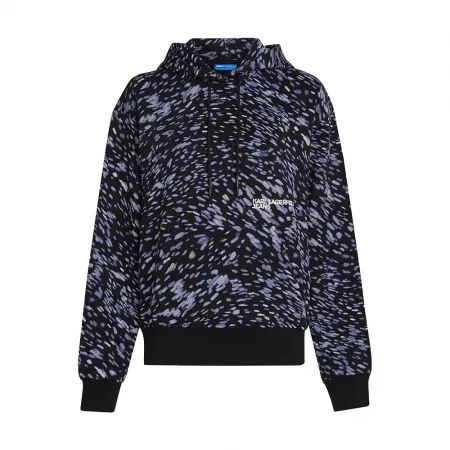 KARL LAGERFELD JEANS A4W20009 Relaxed Aop Lights 후드티 142685567