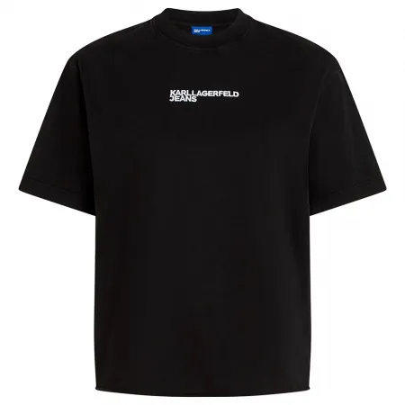 KARL LAGERFELD JEANS A4W17004 Regular Washed Logo 반팔 티셔츠 142685581