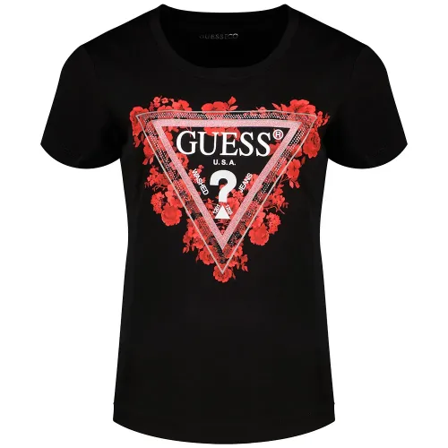 게스 Flowers Triangle 반팔 티셔츠 142685760