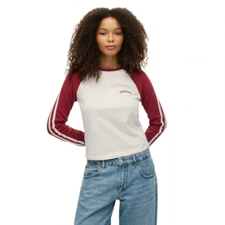 슈퍼드라이 에센셜 Logo Retro 긴팔 티셔츠 142686805