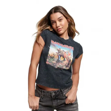 슈퍼드라이 Iron Maiden Cap Band 반팔 티셔츠 142686836