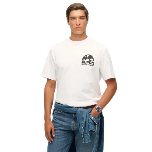 슈퍼드라이 Record Label 오버핏 반팔 티셔츠 142686916