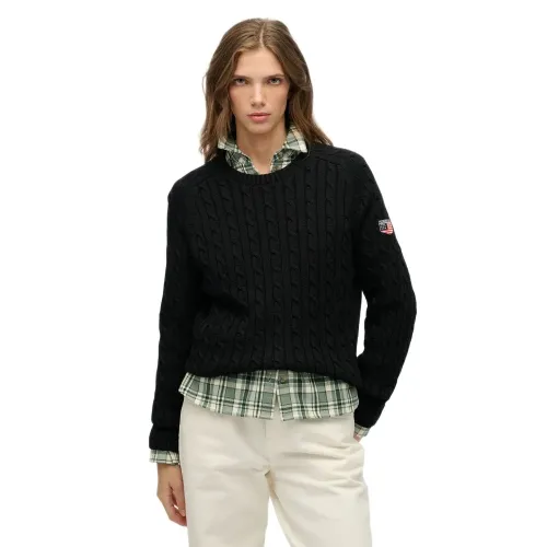 슈퍼드라이 Slouchy Cable 스웨터 142686948