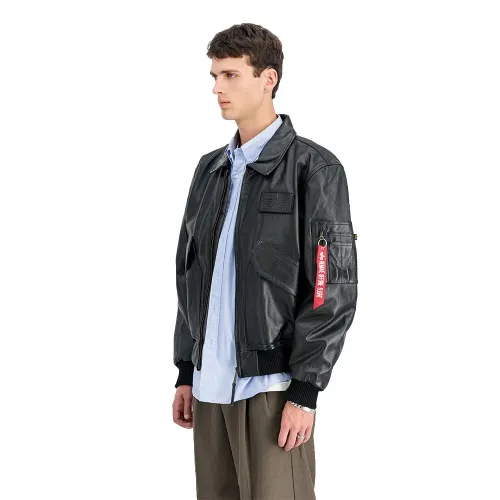 알파 인더스트리 CWU Leather 자켓 리퍼비쉬 142700651