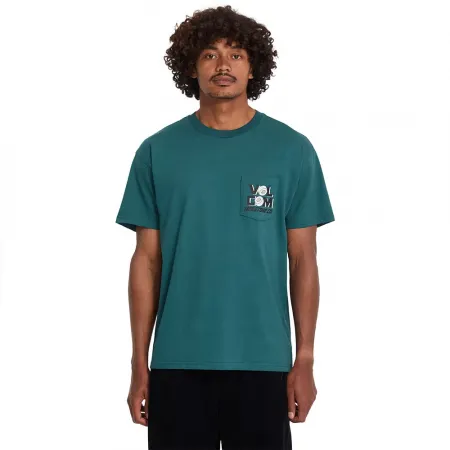 볼컴 Parted Out Pocket 반팔 티셔츠 142722142