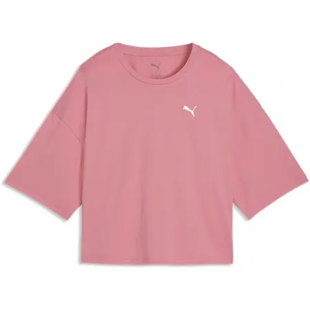 푸마 Wardrobe ESS Cropped 오버핏 반팔 티셔츠 142742473