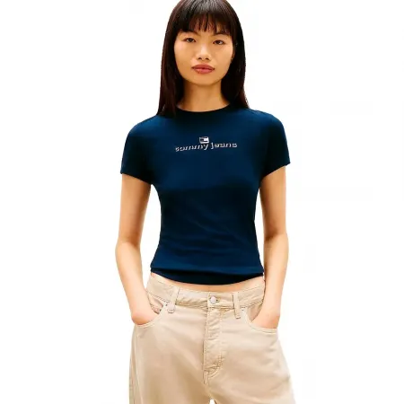 타미힐피거 Ess Logo 1 Slim Fit 반팔 티셔츠 142758548