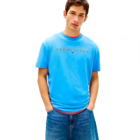 타미힐피거 Linear Logo Regular Fit 반팔 티셔츠 142758574