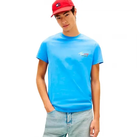 타미힐피거 Sign Chest Slim Fit 반팔 티셔츠 142758589