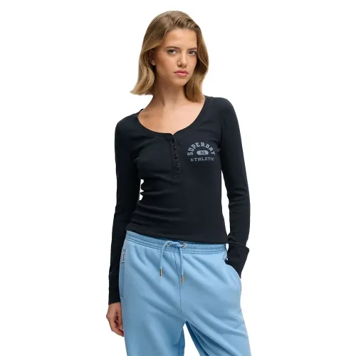 슈퍼드라이 Athletic Button Down 긴팔 티셔츠 142784558