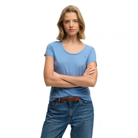 슈퍼드라이 Studios Scoop Neck 반팔 티셔츠 142785164