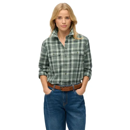 슈퍼드라이 Lumberjack Check Flannel 셔츠 142824849