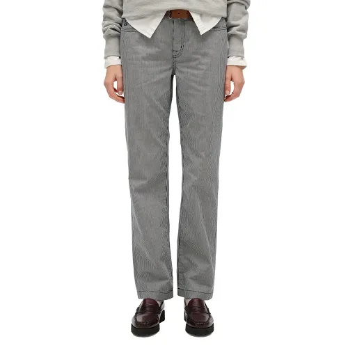 슈퍼드라이 Mid Rise Straight Stripe 바지 142824860