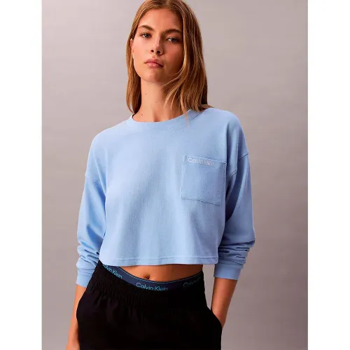 캘빈클라인 LV00QS7516 긴팔 파자마 티셔츠 142870156