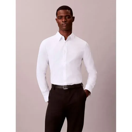 캘빈클라인 Solid Supima 긴팔 셔츠 142870433