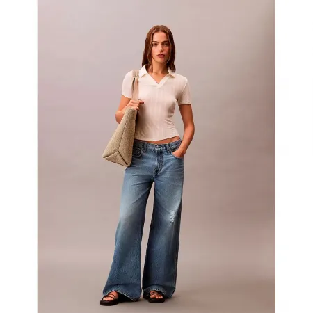 캘빈클라인 LV047C789G Ultra Wide Leg 청바지 142871404