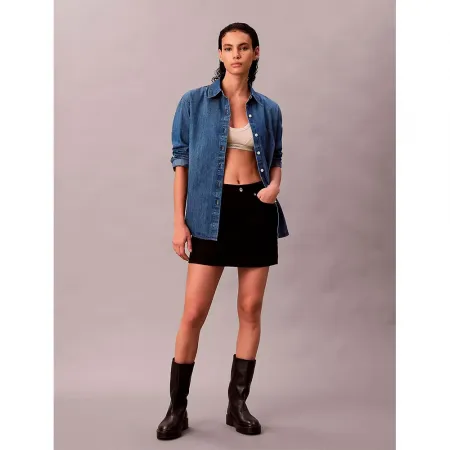 캘빈클라인 LV047D758G 오버핏 긴팔 셔츠 142871552