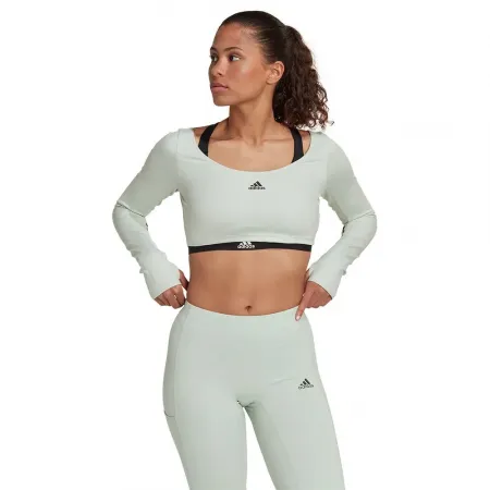 아디다스 Hyperglam Cut 3 Stripes 스포츠 탑 2138985279