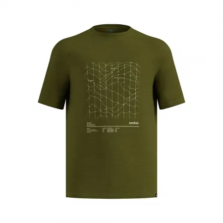 오들로 메리노 Tencel Hyper Map 반팔 티셔츠 2142721304