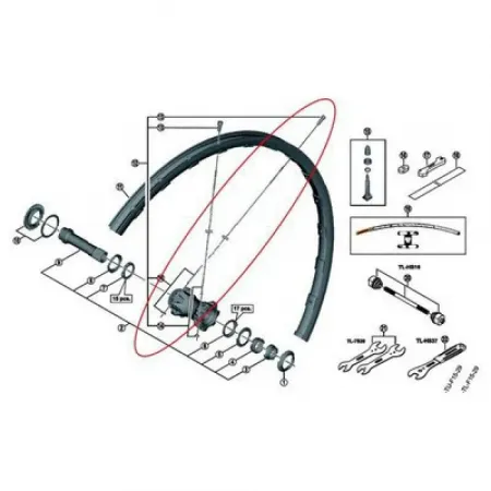 시마노 M9000 튜블리스 F15 29 스포크 3137149831