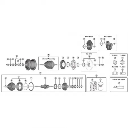 시마노 SG-C6061-8D 왼쪽 허브 콘 3138733683