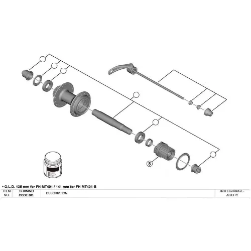 시마노 FH-MT410 프리허브 바디 3138779564