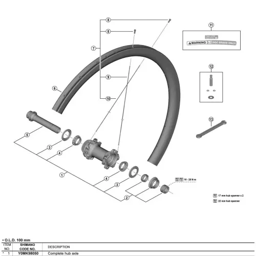 시마노 WH-R9270-C36-TL-F 허브 축 3140930435