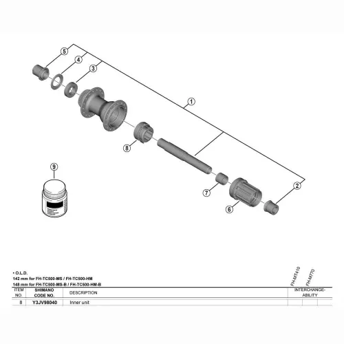 시마노 FH-TC500 내부 조립 3142314245