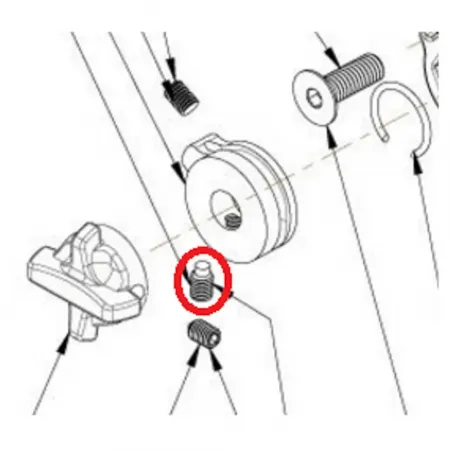 폭스 M3 x 0.5 x 5 mm 리어 쇼크 업쇼바 나사 3142927586