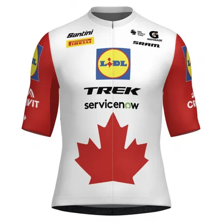 산티니 Lidl 트렉 Canadian 내셔널 챔피언 2026 반팔 져지 3142986957