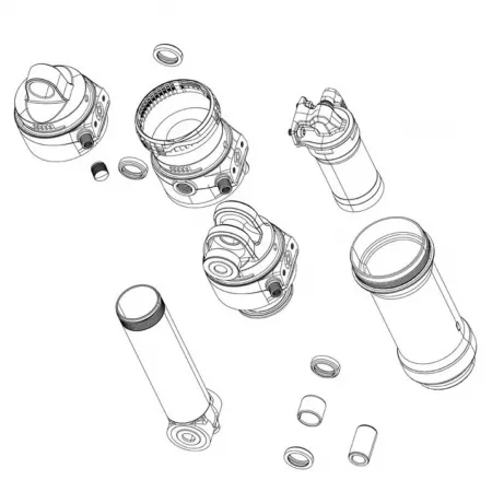 락샥 Deluxe 얼티메이트 B2-C2 2020+ Trunnion 리어 쇼크 아이렛 키트 3142990571