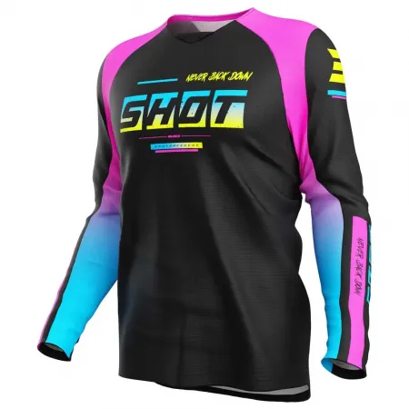 SHOT Draw Block 긴팔 티셔츠 4142514380