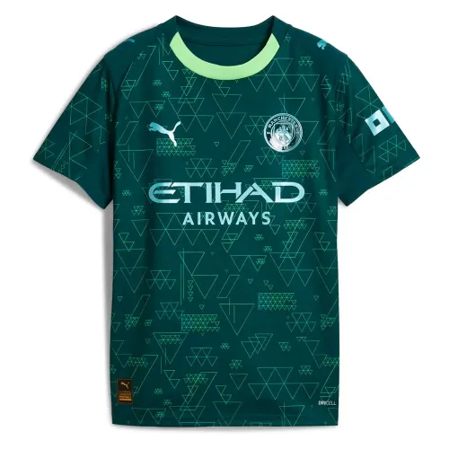 푸마 Manchester City FC 25/26 Replica 네 번째 유니폼 주니어 반팔 티셔츠 5142041197