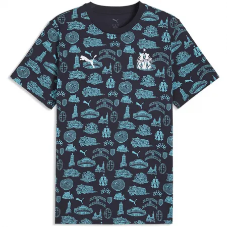 푸마 Olympique Marseille FtblCulture Aop 반팔 티셔츠 5142669907