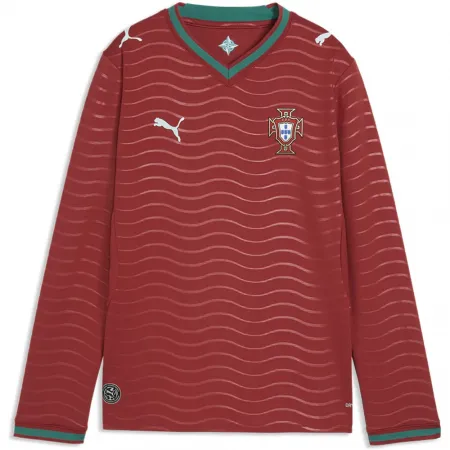 푸마 Portugal 25/26 Replica 홈 주니어 긴팔 티셔츠 5142669959