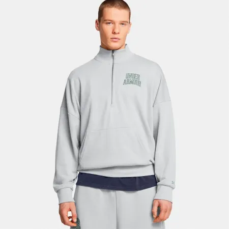 언더아머 Icon Heavyweight Terry Oversized 하프 지퍼 스웨트셔츠 6141021129