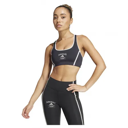 아디다스 Powerimpact Heritage 스포츠 브라 로우 임팩트 6141585537