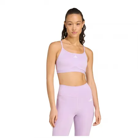 아디다스 Aeroreact Training 3 Stripes 스포츠 브라 로우 임팩트 6142170049