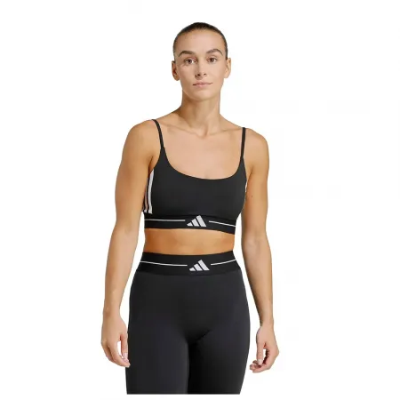 아디다스 Hyperglam 3 Stripes 스포츠 브라 로우 임팩트 6142696096
