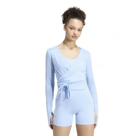 아디다스 3 스트라이프 Studio Soft Ballet Wrap 긴팔 티셔츠 6143209066
