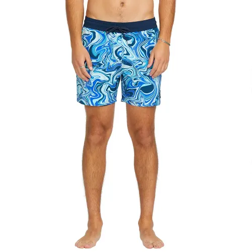 VOLCOM Lido Print 16in 수영 반바지 9141676897