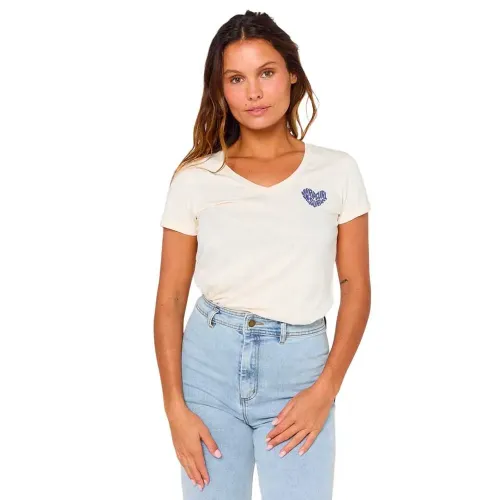 립컬 Heart 반팔 V넥 티셔츠 9142393997