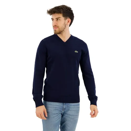 라코스테 클래식 Fit Ribbed V Cotton 스웨터 137684953