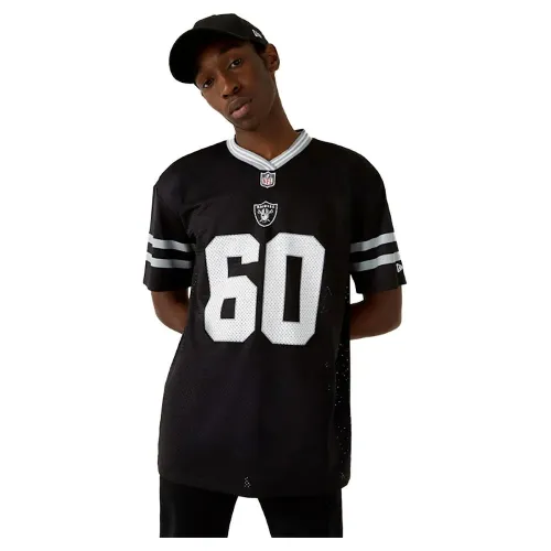 뉴에라 NFL 오버핏 Las Vegas Raiders 반팔 V넥 티셔츠 137830894