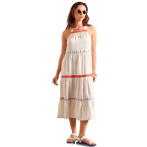 슈퍼드라이 Sleeveless Embroidered 드레스 137908965