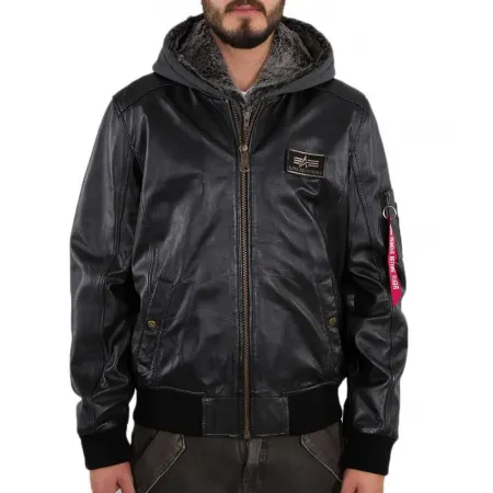 알파 인더스트리 MA-1 D-Tec Leather 자켓 138022314