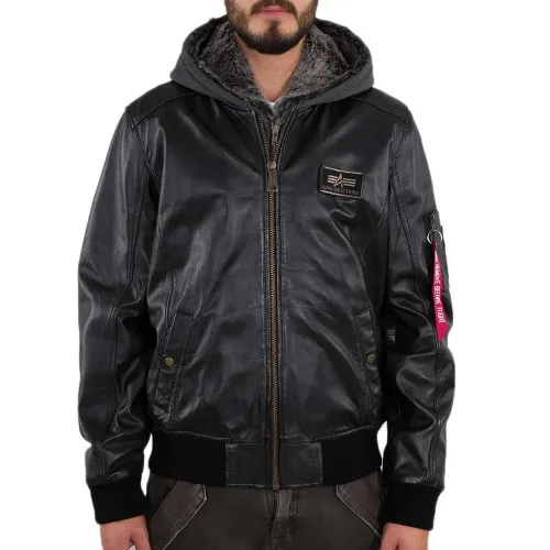 알파 인더스트리 MA-1 D-Tec Leather 자켓 138022314