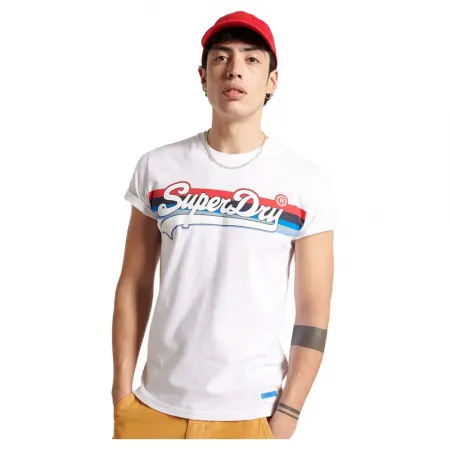 슈퍼드라이 빈티지 로고 Cali Stripe 반팔 티셔츠 138074835