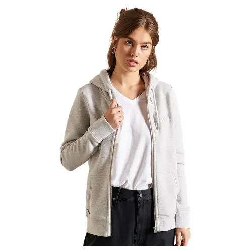 슈퍼드라이 빈티지 로고 Embroidered 풀지퍼 스웨터 138156407