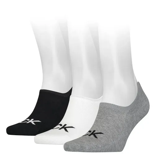 캘빈클라인 Footie High Cut 로고 양말 3 켤레 138240517
